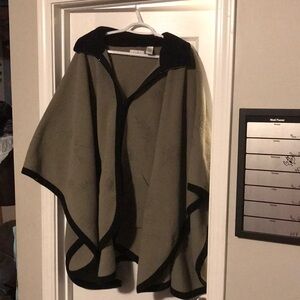 Cottage core zip up Poncho
